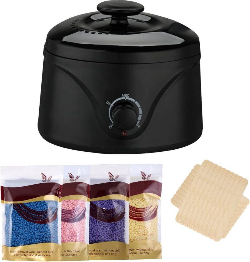 Ayangoods Elektrisch Waxapparaat Professioneel Haarverwijderingsapparaat Voor Harsen van Gezicht Lichaam en Bikinilijn Instelbare Temperatuur Inclusief Harsbonen en Applicator Thuisgebruik en Schoonheidssalon Harsen Wax Heater
