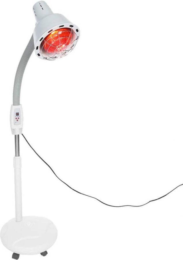 Ayangoods Infraroodstraler met Richtbaar Licht en Alrichtingswielen Warmtelamp voor Therapeutische Lichttherapie en Spierontspanning Instelbare Hoogte Mobiliteit voor Thuisgebruik