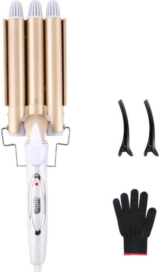 Ayangoods Instelbare Temperatuur Krultang Professioneel Haarstylinggereedschap met Keramische Coating Snelle Opwarmtijd Ergonomisch Ontworpen Handvat Geschikt voor Haarstijlen