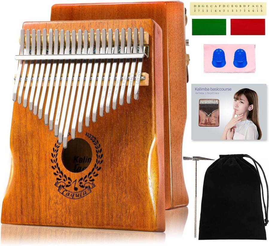 Ayangoods Kalimba Thumb Piano Professioneel Handgemaakt Muziekinstrument met Zorgvuldig Vervaardigde Tanden Compact en Draagbaar voor Muziekplezier onderweg Geschikt voor Beginners en Gevorderde Muzikanten