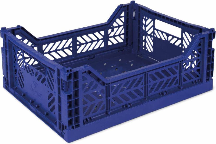 AyKasa Opvouwbare Krat Midi Saks Blue