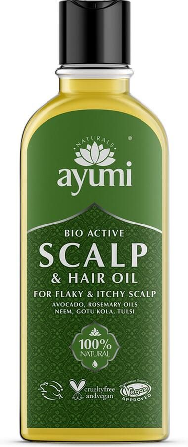 Ayumi Naturals Ayumi Scalp Hair Oil haarolie natuurlijk biologisch vegan haarverbetering alle haartypen