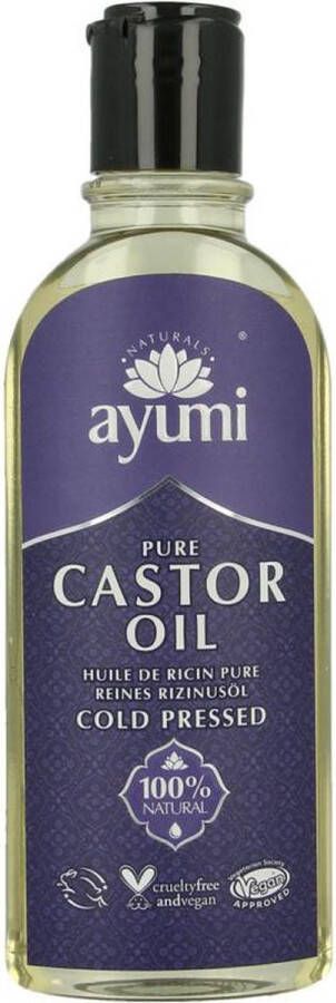 Ayumi Pure Castor Oil haarolie natuurlijk biologisch vegan haarverbetering alle haartypen