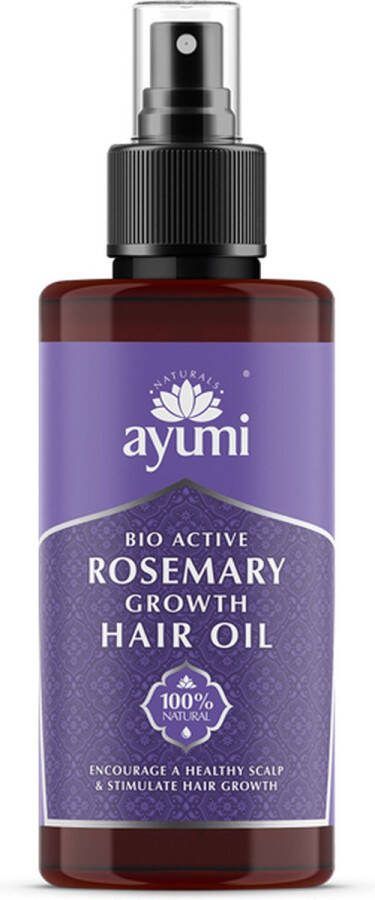 Ayumi Rosemary Hair Growth Oil haarolie natuurlijk biologisch vegan haarverbetering alle haartypen