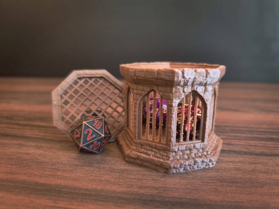 Azhora Dice Jail Dobbelsteen Gevangenis DnD Dice Container Dungeons and Dragons