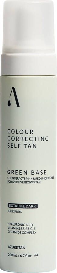 Azure Tan Self Tan Mousse Green Base EXTREME DARK 200ml