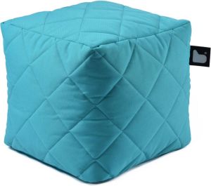 B-bag extreme lounging Extreme lounging B-Box Quilted Poef Aqua