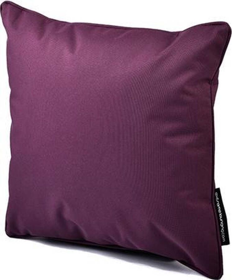 Extreme Lounging b-cushion kussen voor binnen en buiten ergonomisch en waterdicht 43x43x10cm berry