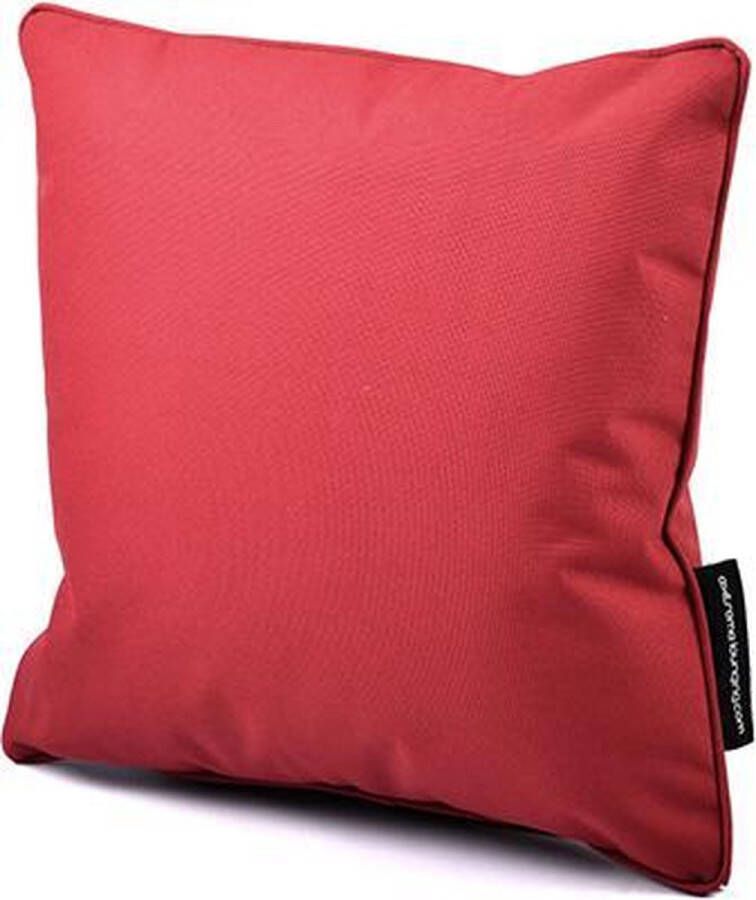 Extreme Lounging b-cushion kussen voor binnen en buiten ergonomisch en waterdicht 43x43x10cm rood