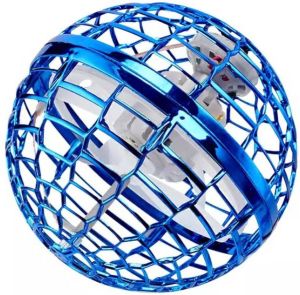 Merkloos BJoy Flying Spinner Ball Drone Vliegende Ball met LED verlichting Kinderspeelgoed Blauw