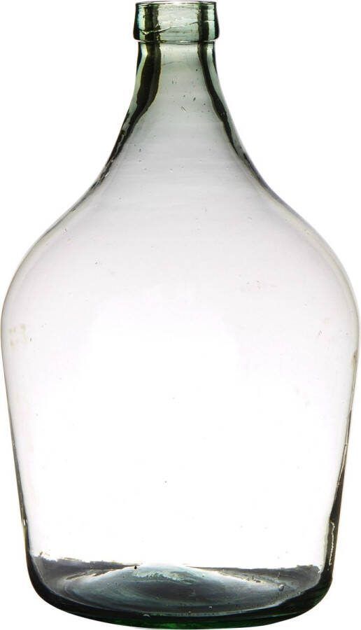 Hakbijl Glass Luxe stijlvolle flessen bloemenvaas B34 x H50 cm transparant glas Vazen