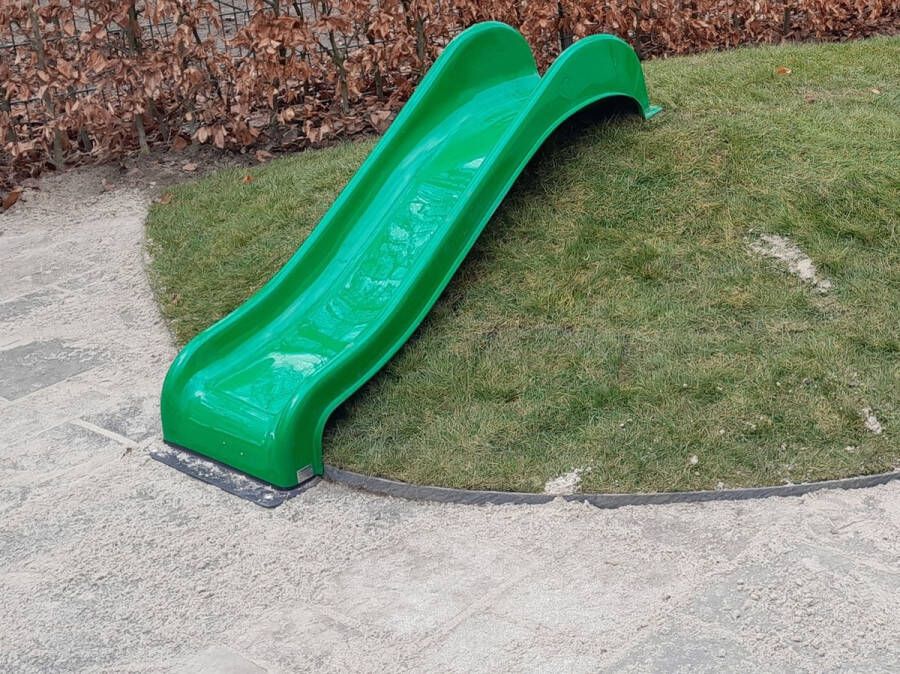 B-Play Polyester Glijbaan voor platformhoogte 50 cm Openbaar Gebruik Groen