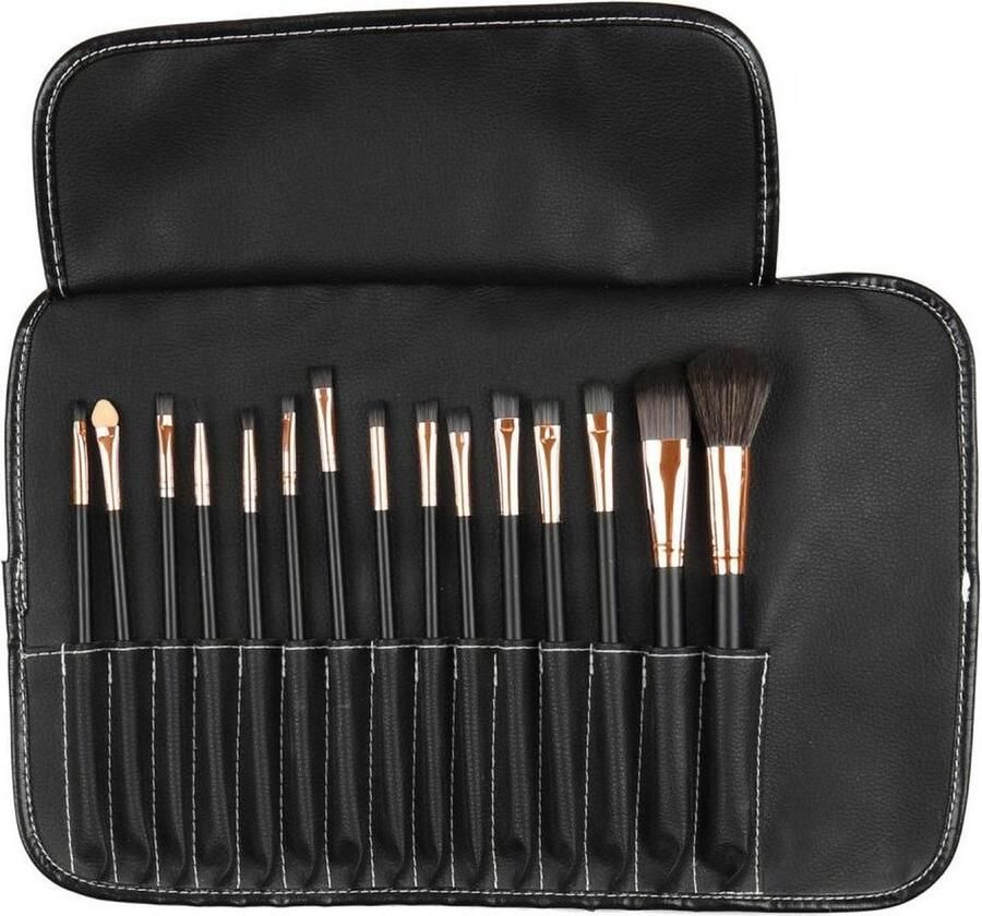 B2X Make-up penselen met etuis 15 penselen
