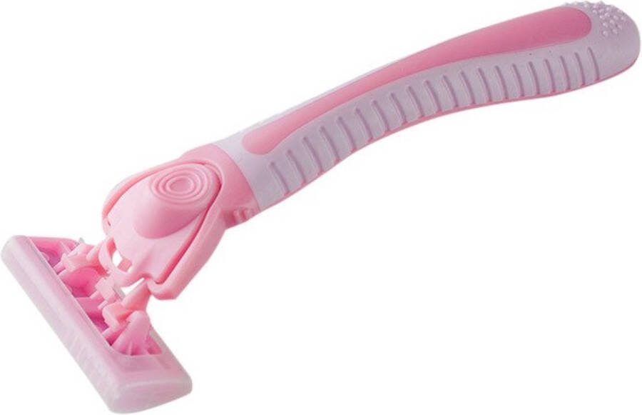 B2X Scheermes met verwisselbare mesjes in een opbergdoos Roze