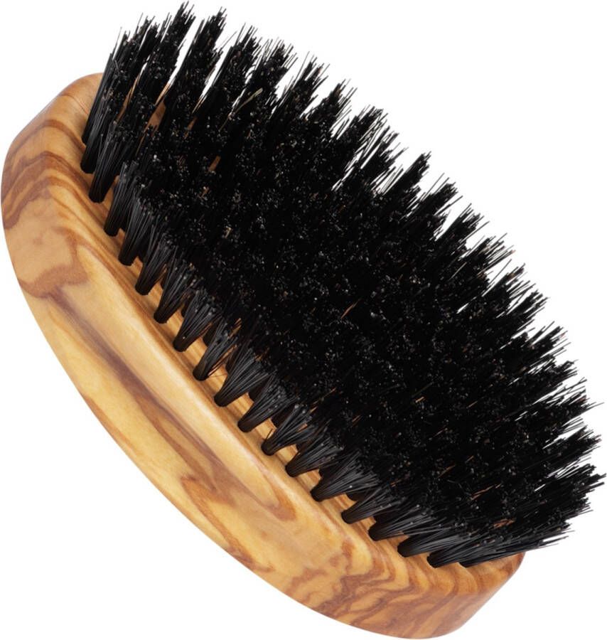 Baardstuff Baardborstel Maat XL Olijf Hout