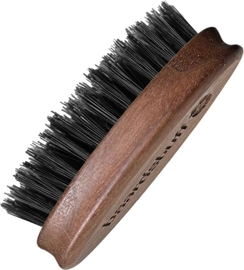 Baardstuff Baardborstel Travel Size Walnut Wood Pure Wild Boar Bristles