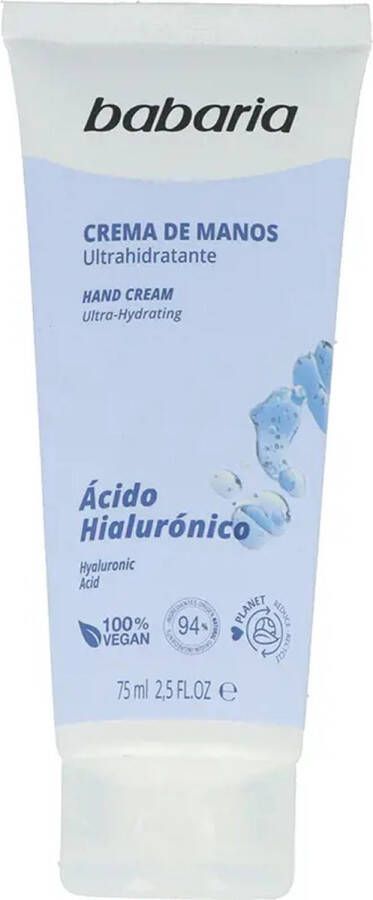 Babaria Handcrème Hyaluronic Acid 75 ml