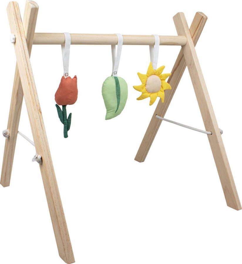 Babiem Babygym Hout Incl. Speeltjes Kraamcadeau 56x56x58cm Duurzaam