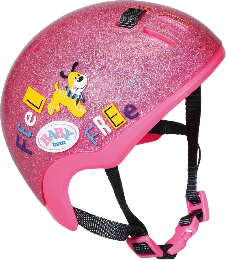 BABY born Fietshelm Roze Met Glitters