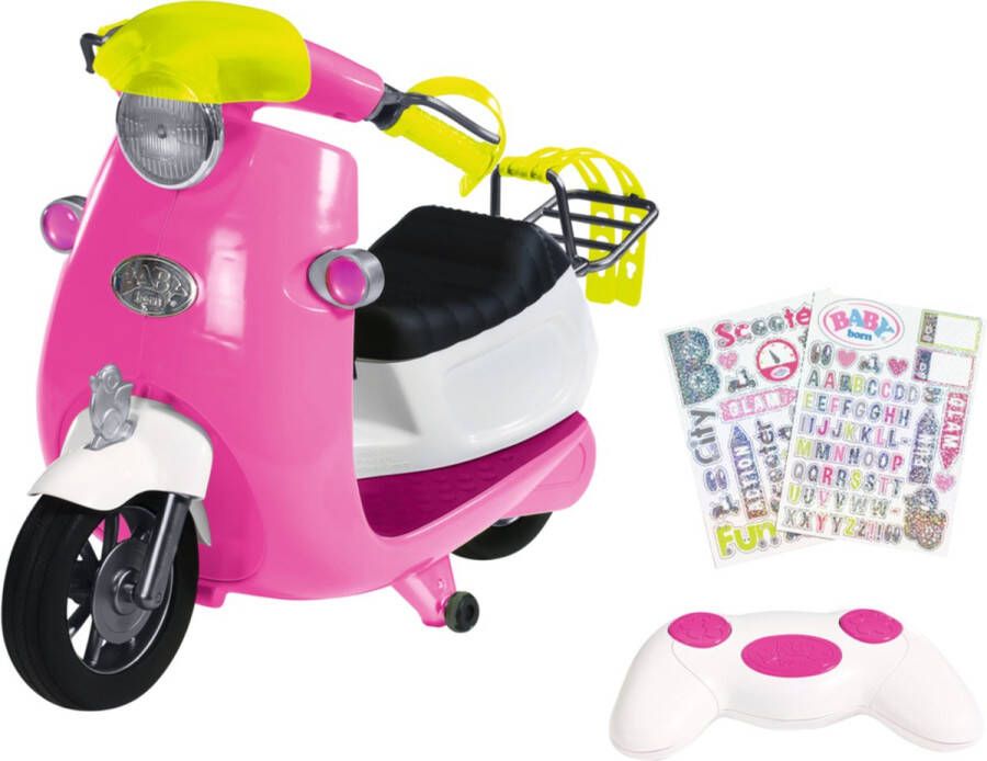 BABY born City Glam-scooter met afstandsbediening Poppenvervoersmiddel