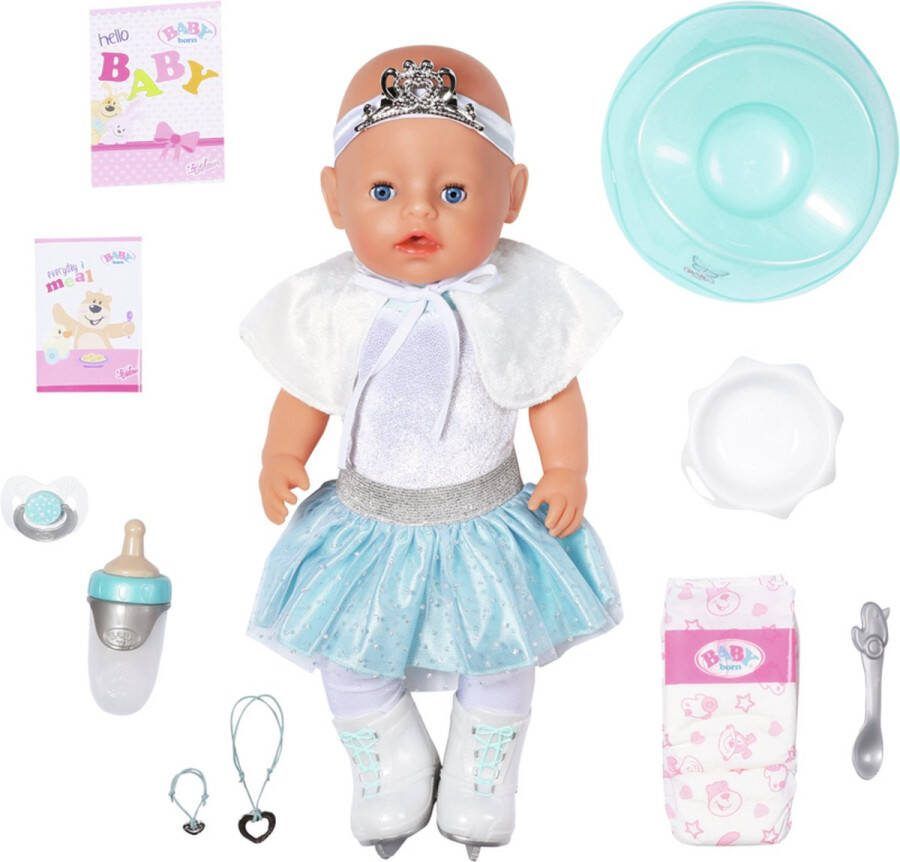 BABY born Soft Touch IJsballerina Meisje Interactieve Babypop 43 cm
