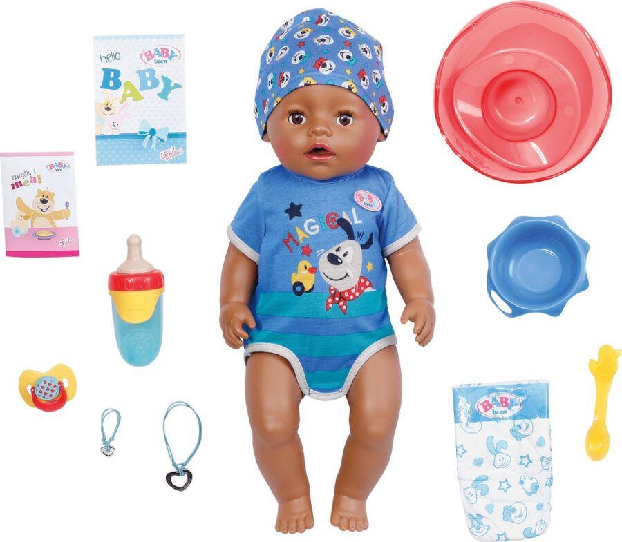 BABY born Soft Touch Magic Boy Brown Eyes Babypop 43 cm