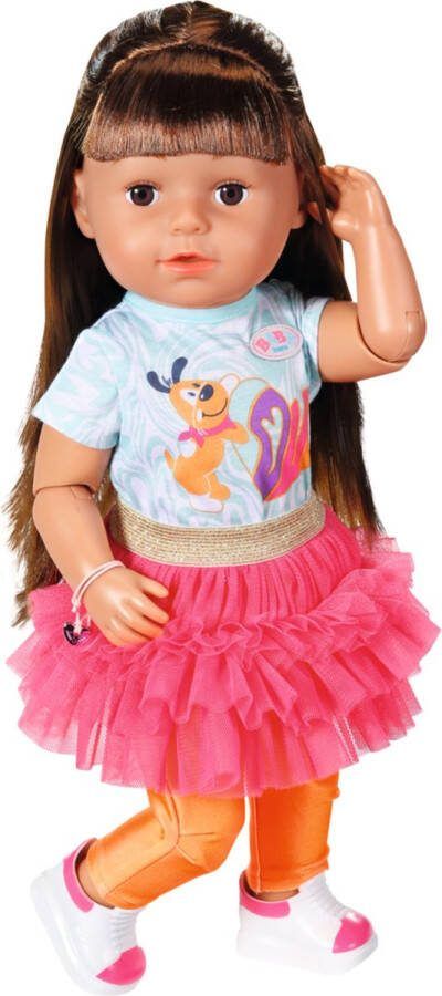 BABY born Zus Brunette Play & Style 43cm Babypop