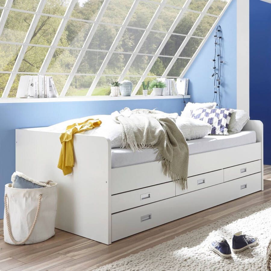 Baby & Tiener Collection Bed Alaska Met Slaaplade 120 x 200 cm Wit