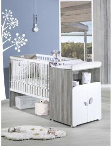 BABY PRICE BABYPRIJS Nieuw blad gecombineerd babybed Evolution 120x60 in 90x190 cm