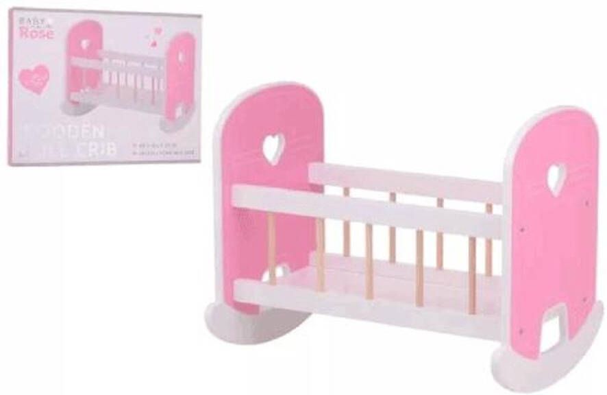 Coppens Baby Rose houten poppen bed