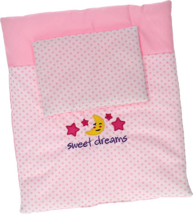 Baby Rose Johntoy poppendeken en kussen set Sweet dreams