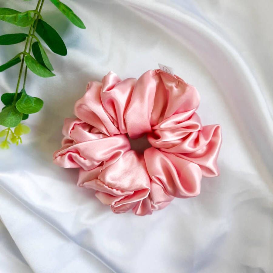 Babycraft.nl XL Scrunchie Satijn Baby Roze