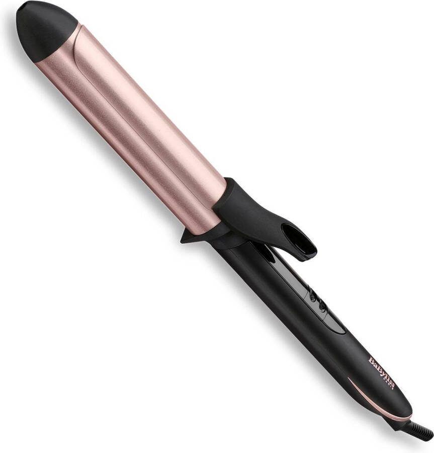 BaByliss Rose-Quartz 32mm Krultang C452E 6 temperatuurinstellingen Extra lange cilinder met quartz-keramische coating Grove krul of slag