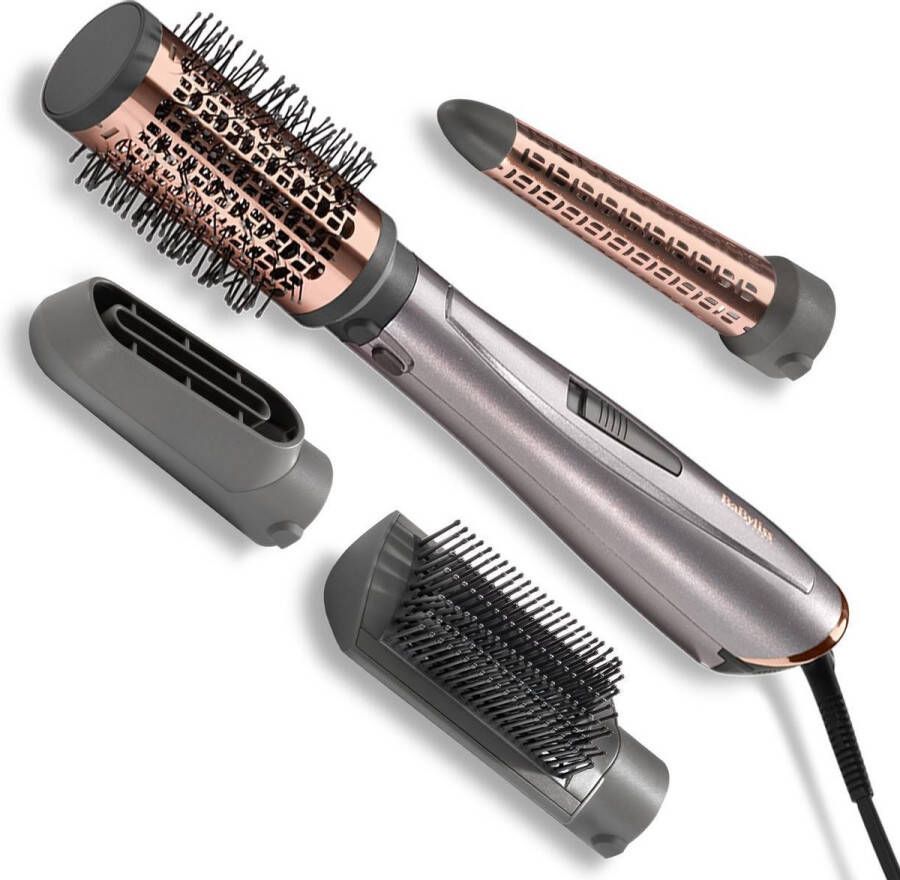 BaByliss Air Style 1000 Föhnborstel AS136E Multistyler met 4 opzetstukken Ionisch Coolshot 1000W [Airstyler]