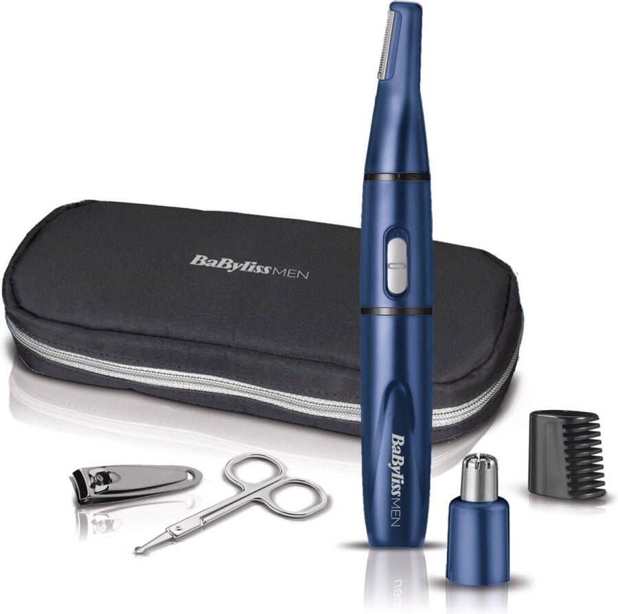 BaByliss MEN 5 in 1 Mini Grooming Kit 7058PE Wenkbrauw trimmer & Neustrimmer