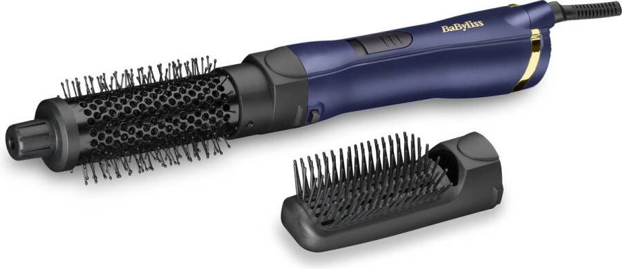 BaByliss Midnight Luxe Föhnborstel AS84PE 38MM Borstel Stijlborstel 800W 2 Temperatuurinstellingen Midnight Blue