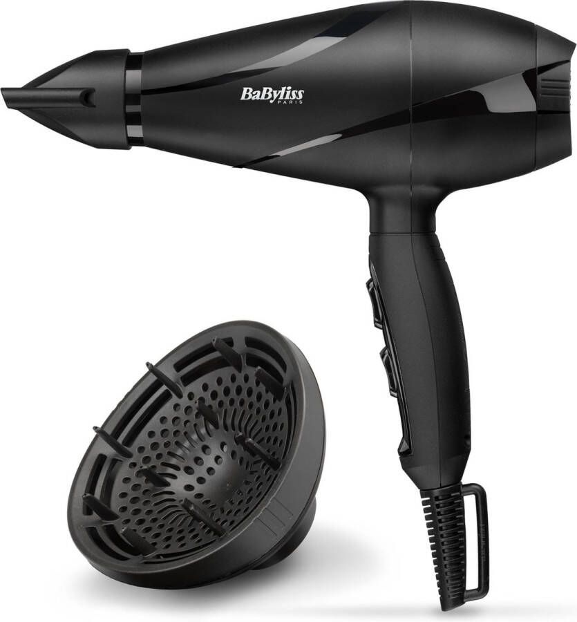 BaByliss Pro Silence Volume 2200W Fohn 6613DE Diffuser 2 snelheid- en temperatuurinstellingen