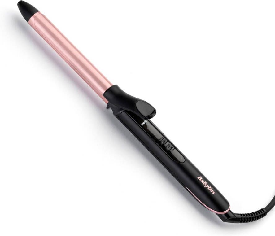 BaByliss Rose-Quartz 19mm Krultang C450E 6 temperatuurinstellingen Extra lange cilinder met quartz-keramische coating Compacte krullen - Foto 2