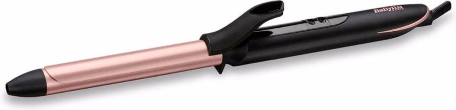 BaByliss Rose-Quartz 19mm Krultang C450E 6 temperatuurinstellingen Extra lange cilinder met quartz-keramische coating Compacte krullen