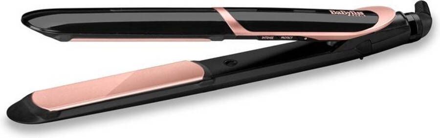 BaByliss Super Smooth 235 Stijltang ST391E 6 temperatuurinstellingen tot 235°C Ionische anti-pluis functie Lange tourmaline-keramische platen