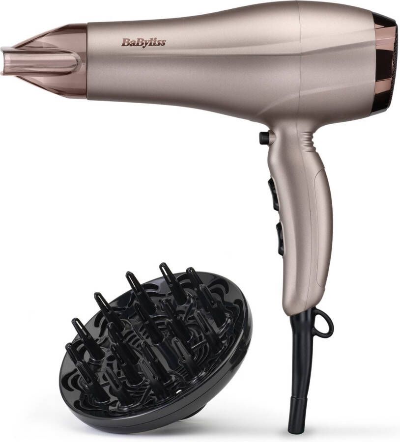 BaByliss Smooth Dry 2300 Espresso Glaze 5790PE Föhn 2300W 2.2m snoer inclusief diffuser