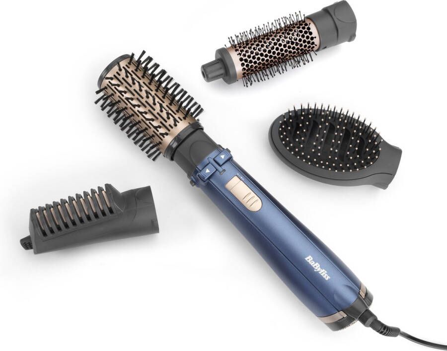 BaByliss Style Pro 1000 AS965E Föhnborstel Multistyler met 4 opzetstukken Roterende 50mm opzetborstel Coolshot 1000W [Airstyler]