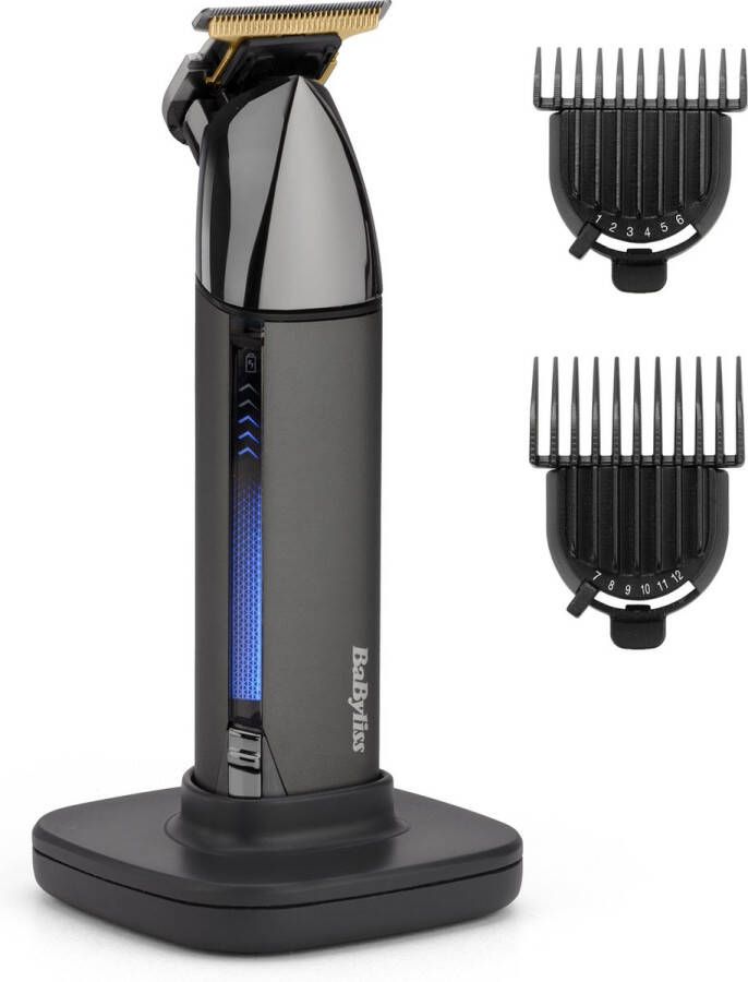 BaByliss Super-X Metal Series Baardtrimmer T991E Japans Staal T-Mes USB Oplaadstation Waterproof