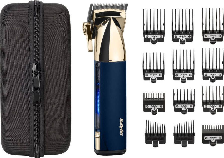 BaByliss Super-X Metal Tondeuse E992E 180 min draadloos gebruik Incl. Reis Etui