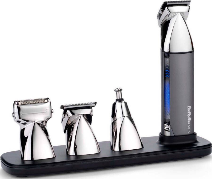 BaByliss MEN Super-X Metal Series Multitrimmer MT991E Special Edition Draadloos Precisietrimmer neustrimmer foilshaver