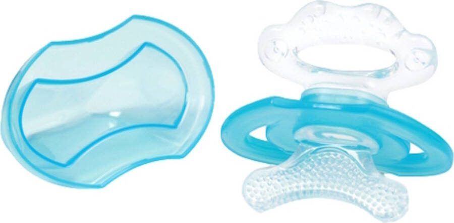 Babyono Baby Ono First Teeth Blauw 3m+ Verkoelend Silicone Bijtspeeltje 1008 01