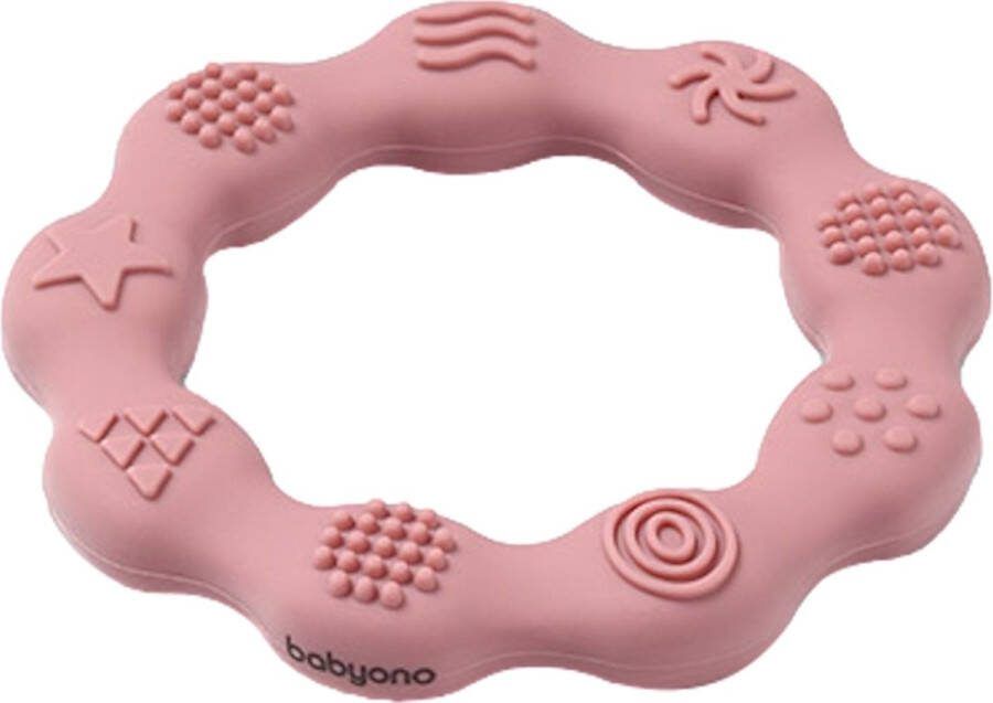Babyono Baby Ono Ring Roze Silicone Bijtring 825 02