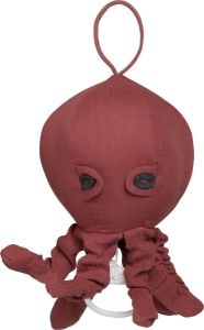 Baby's Only Baby Muziekdoosje Muziekhanger octopus Breeze Stone Red 100% katoen Muziek speelgoed