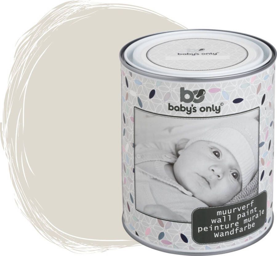 Baby's Only Muurverf mat voor binnen Babykamer & kinderkamer Warm Linen 1 liter Op waterbasis 8-10m² schilderen Makkelijk afneembaar