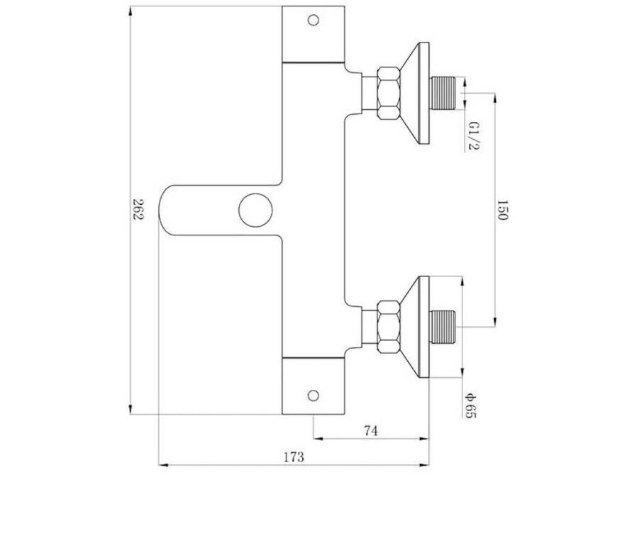 Badkamershop.info Badkraan rond Mat Zwart Thermostatisch